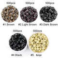 Beaut Silicone Micro Ring 5mm 500 Pcs Hair Extensions - Choose Color