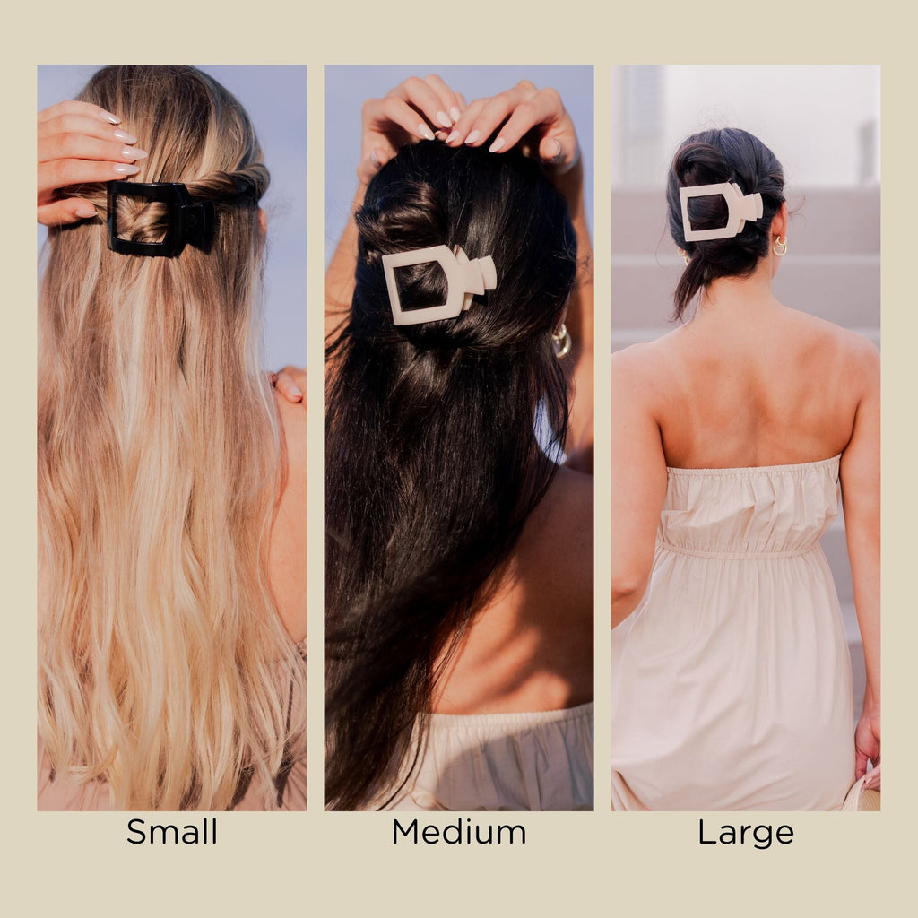 Blonde Tortoise Medium Flat Square Hair Clip