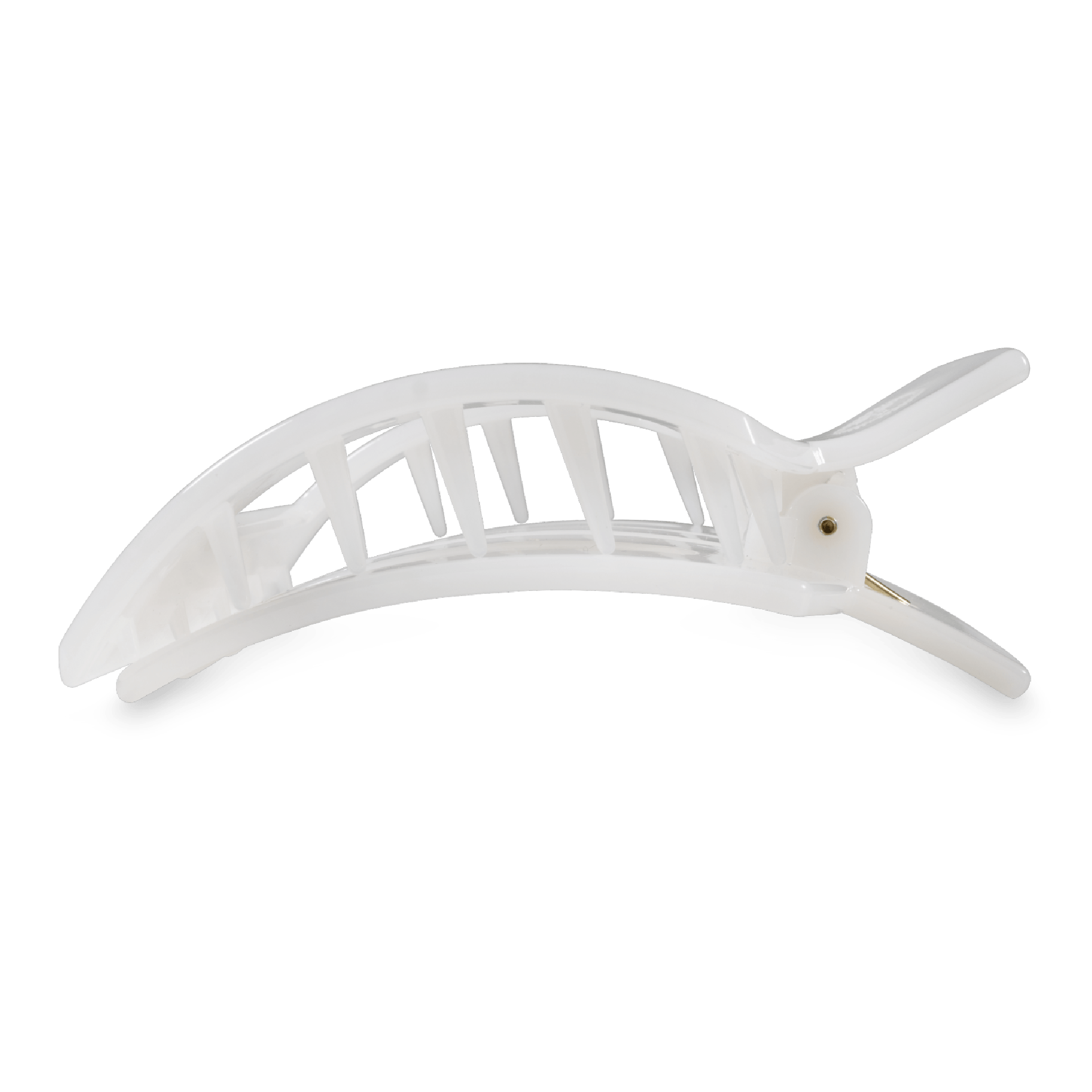 Coconut White Large Flat Square Hair Clip