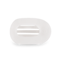 Coconut White Small Flat Round Hair Clip
