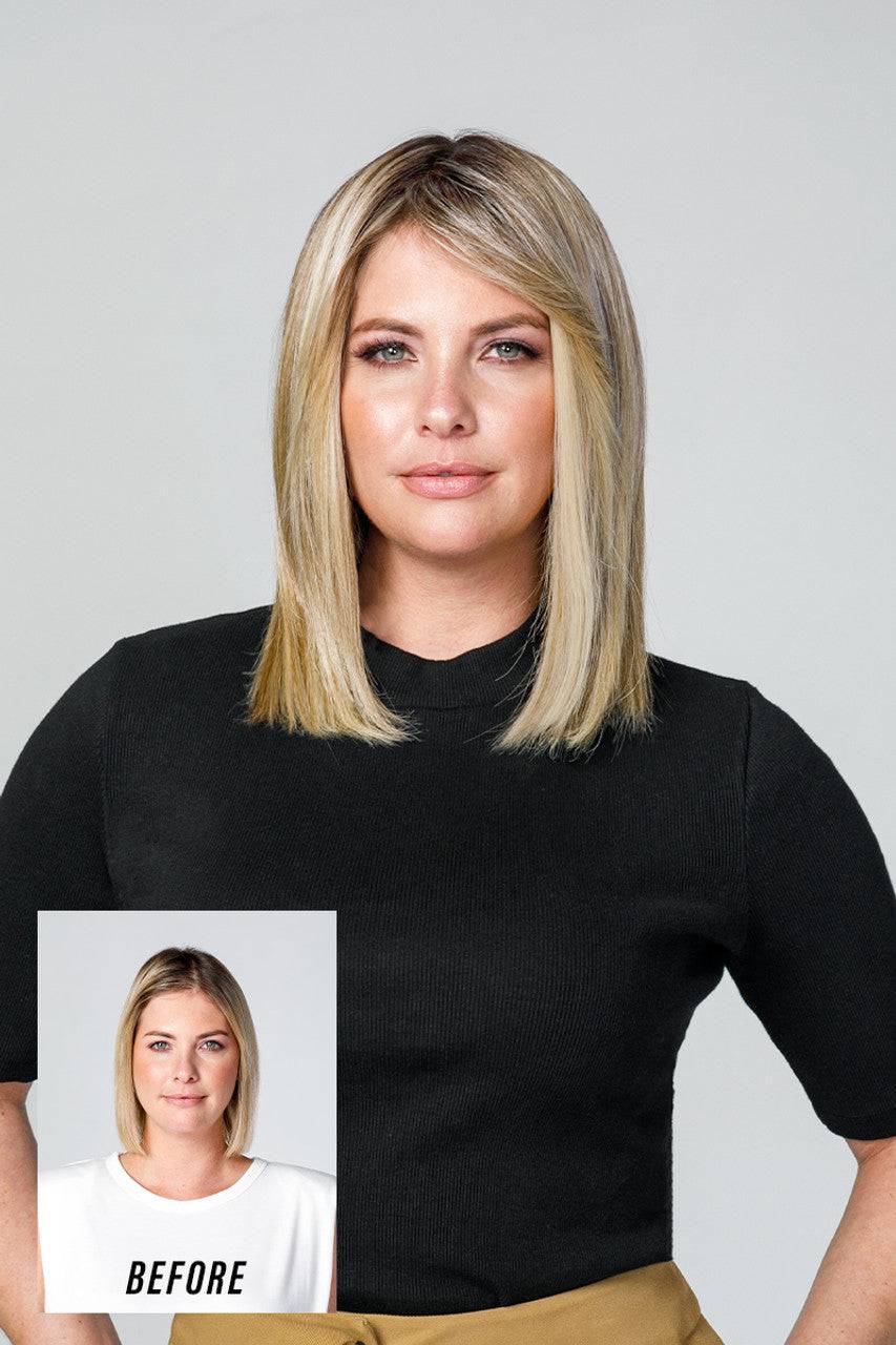 Jon Renau easiPart T HD 12" by easihair, Color 1B Hair Extension