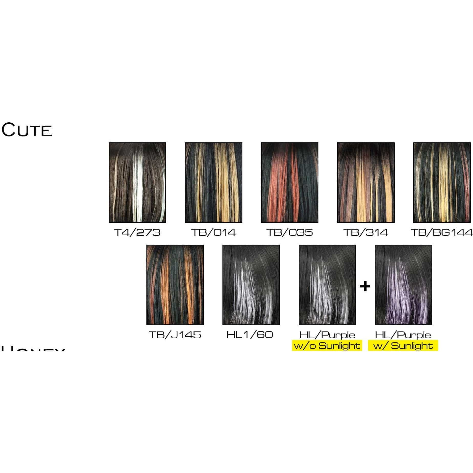 Unique Exotic Collection Cute Style Wig - Choose Color
