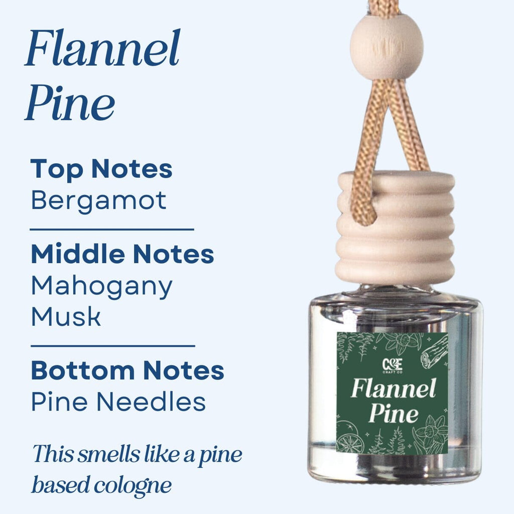Flannel Pine Scented Car Freshener