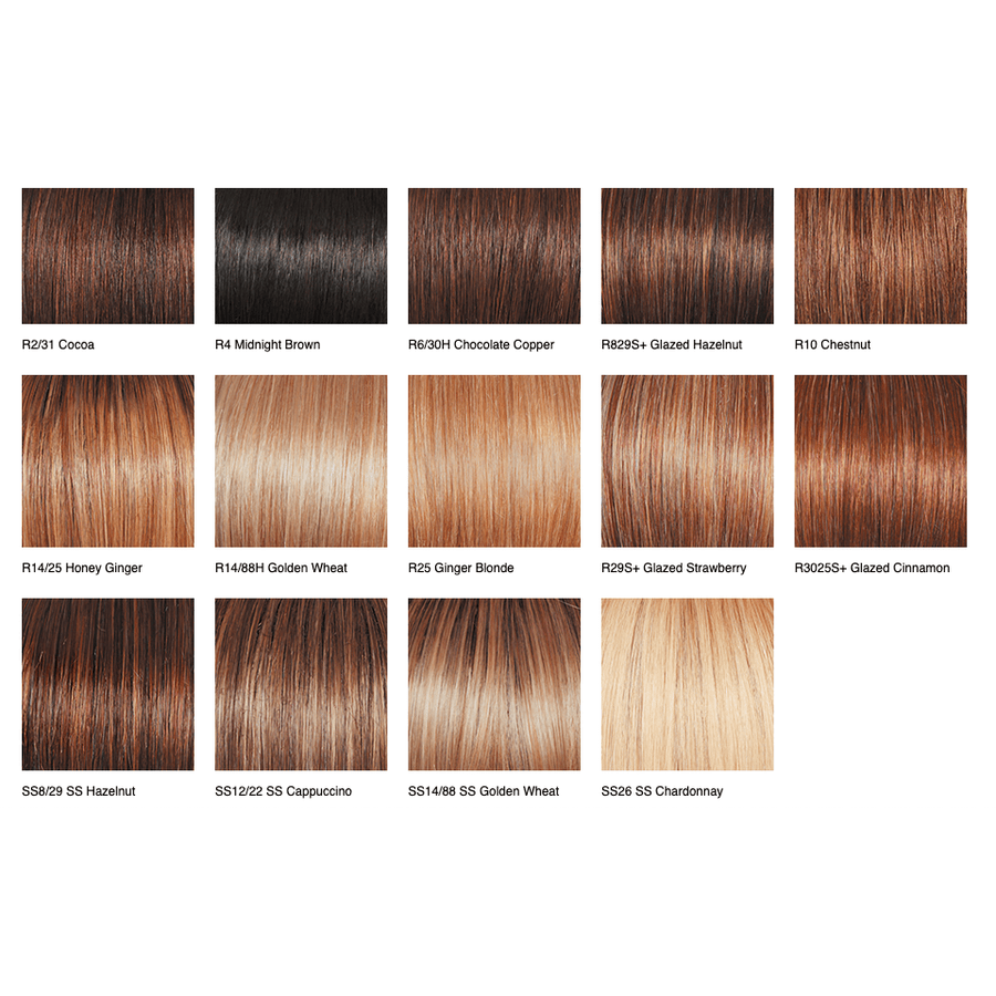 Raquel Welch Indulgence Top Piece Topper 100% Human Hair - Choose Color