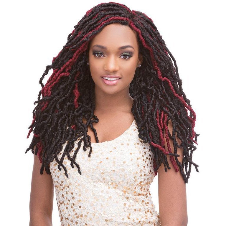 Janet Collection 2X Mambo Natural Born Locs 18" Hair Extensions - Choose Color