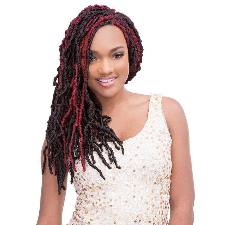 Janet Collection 2X Mambo Natural Born Locs 18" Hair Extensions - Choose Color