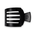 Jet Black Large Flat Square Hair Clip