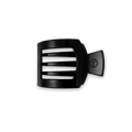 Jet Black Small Flat Square Hair Clip