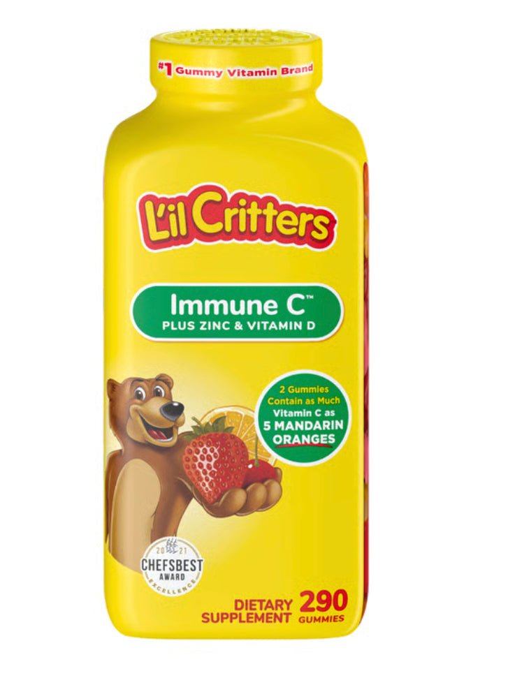 L'il Critters Immune C + Zinc & Vitamin D Gummies Immune Support, 290 ct