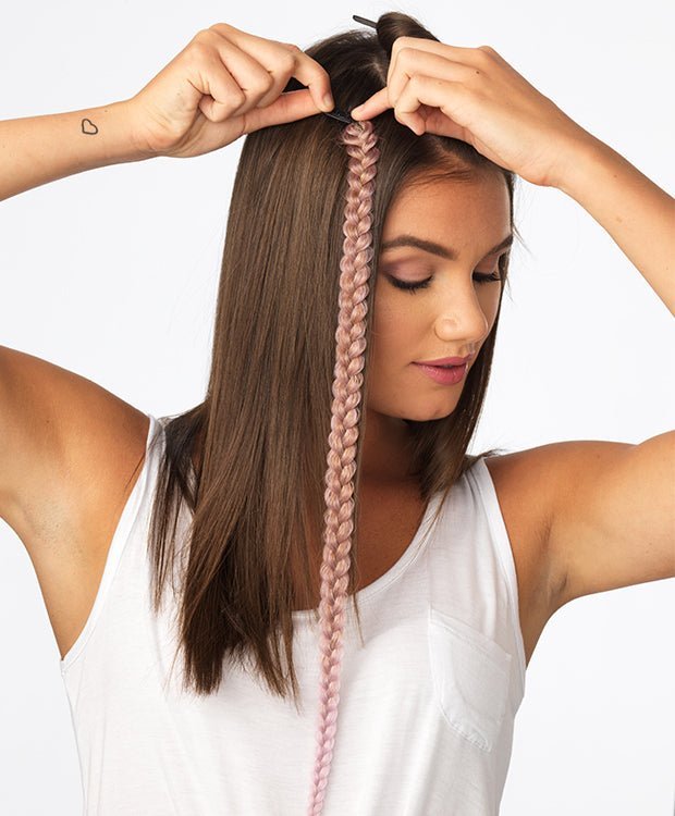 Hairdo Metallic Braid Hair Extension Hairpiece - Choose Color