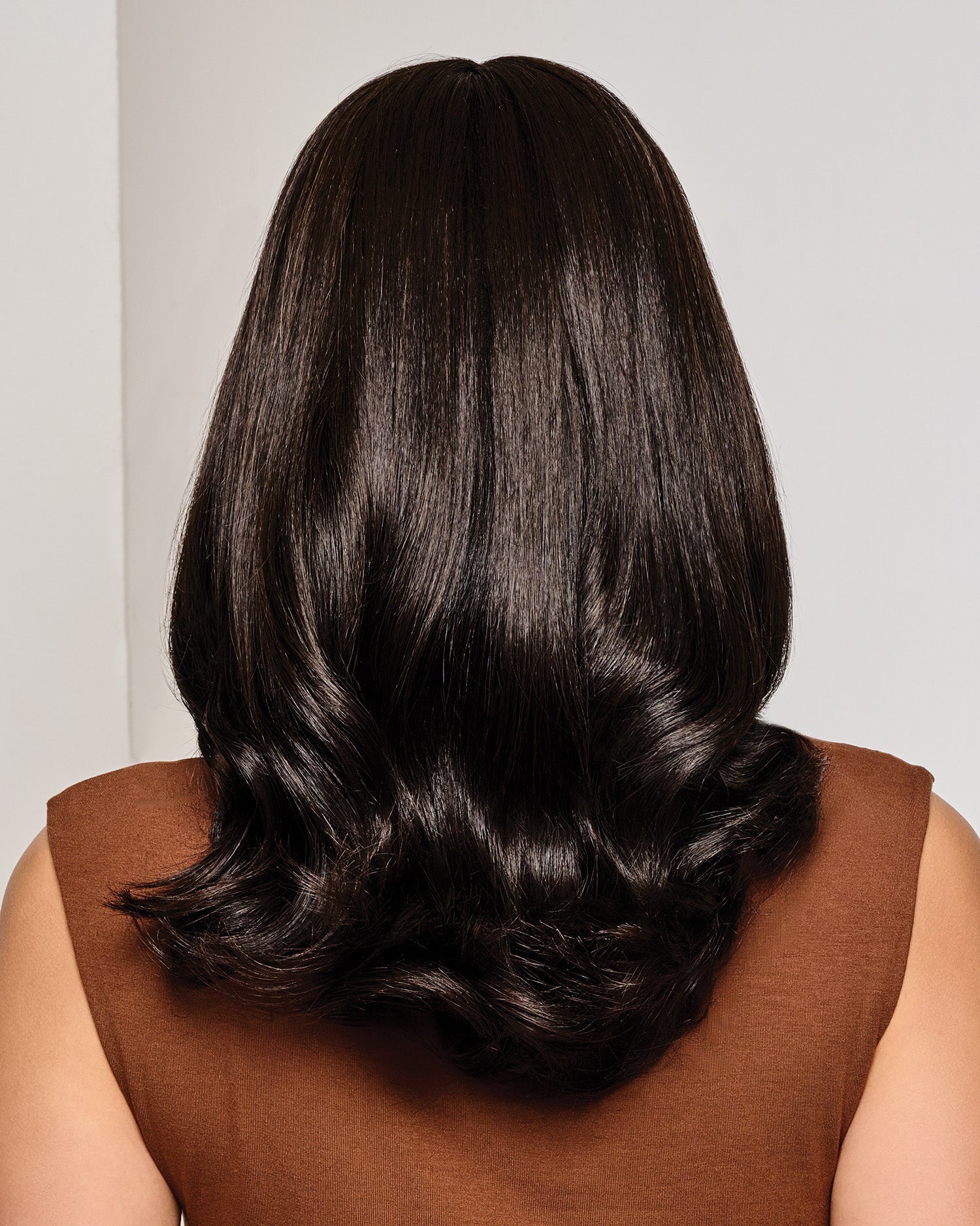 VIP Extensions On Key 16" Hair Topper R3HH Dark Brown Top Piece