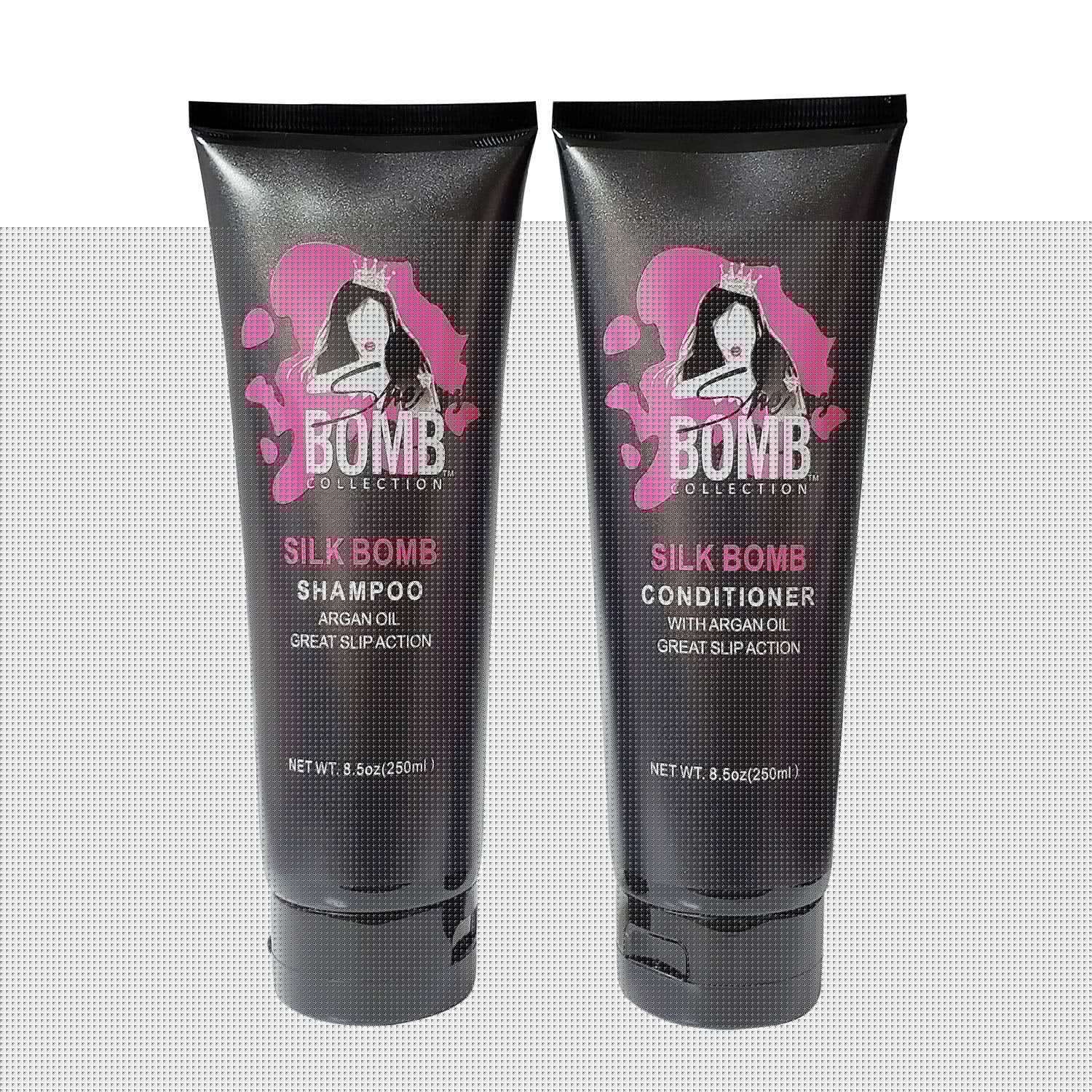 She Is Bomb Silk Bomb Shampoo and Conditioner 8.5 oz