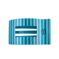 Splash Zone Large Flat Rectangle Hair Clip