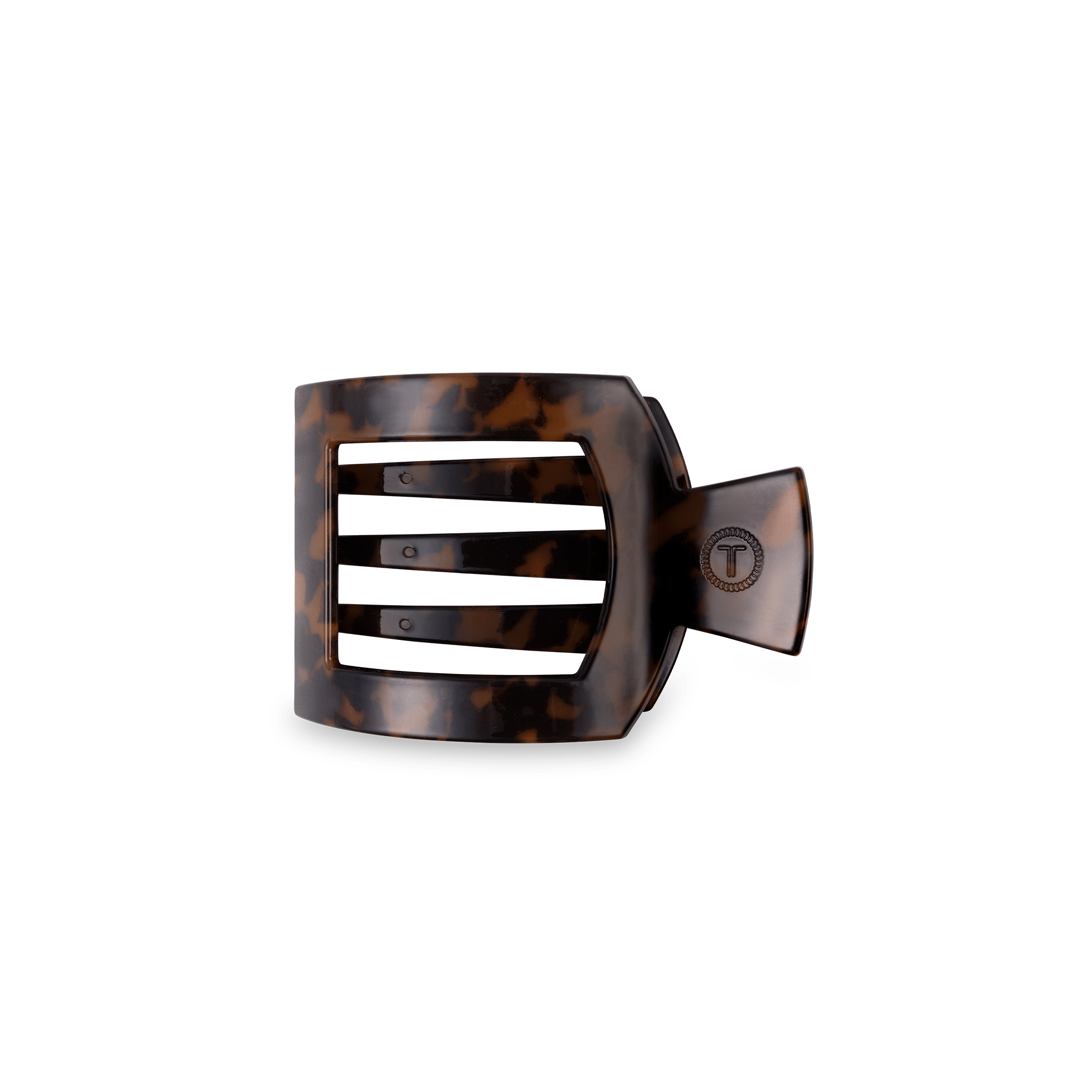 Tortoise Small Flat Square Hair Clip
