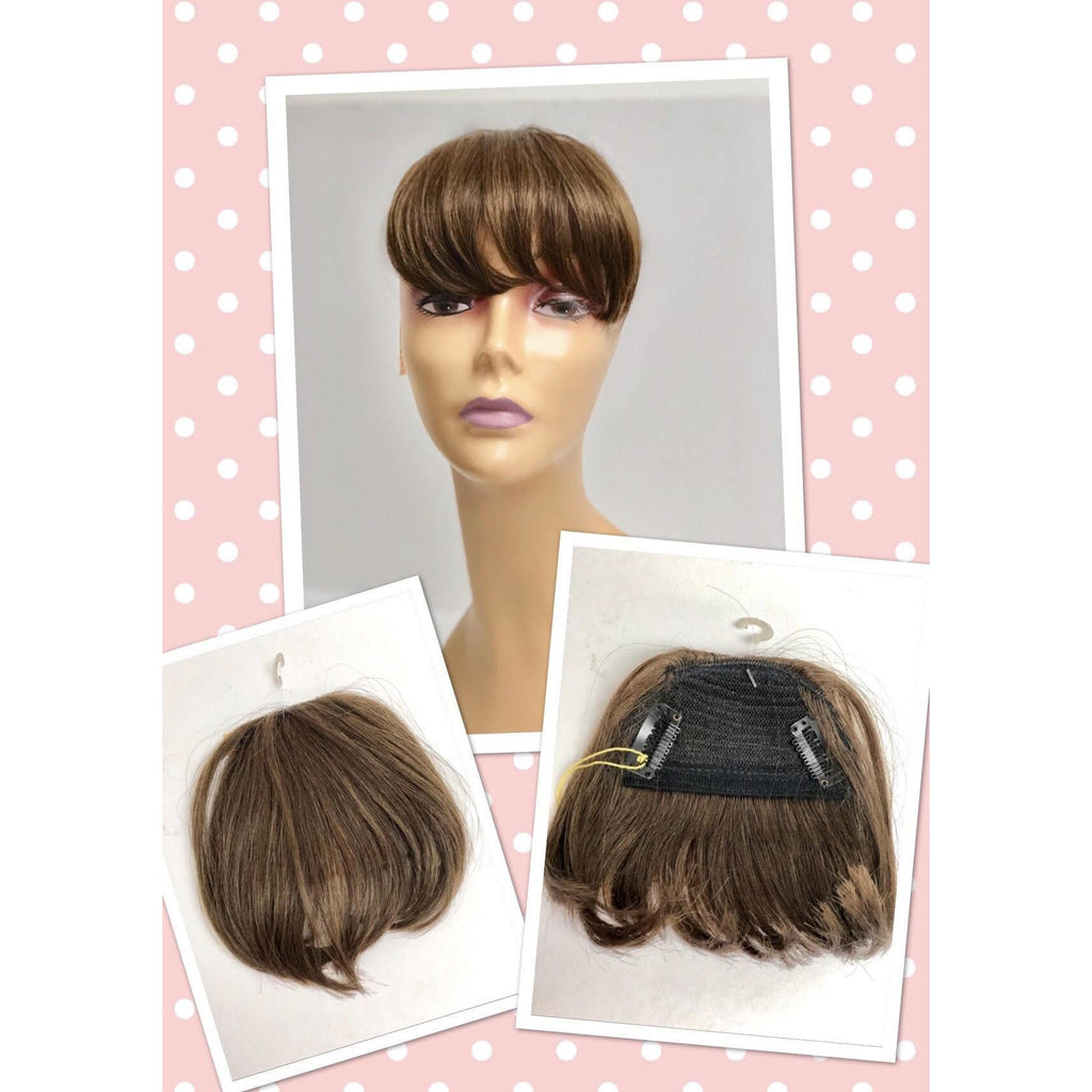 Unique 100% Human Hair Bang Hairpiece - Choose Color