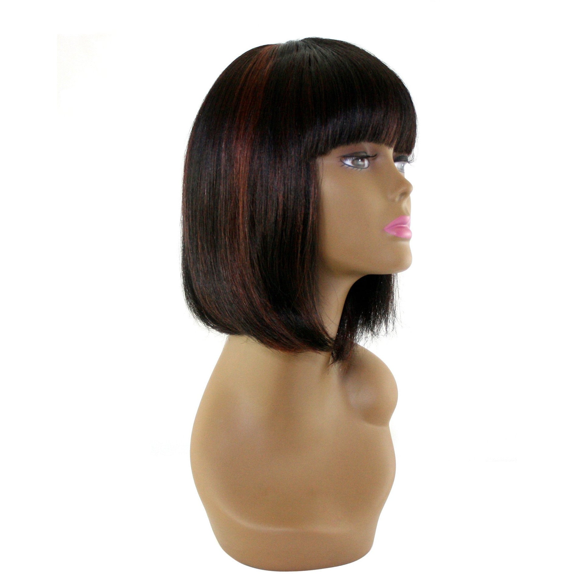 Unique's 100% Human Hair Full Wig Style A8 - Choose Color