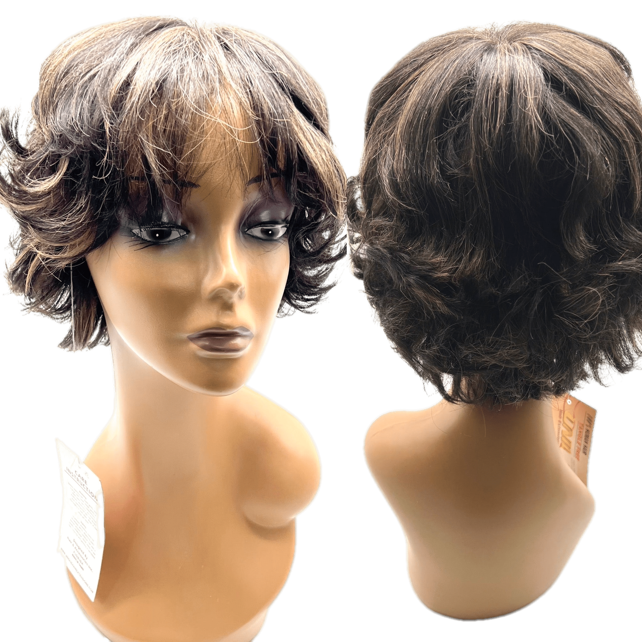 Unique's 100% Human Hair Full Wig Style V - Choose Color