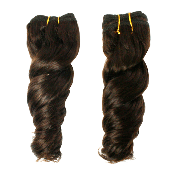 Unique Human Hair Loose Twist 8 Inch Hairpiece - Choose Color