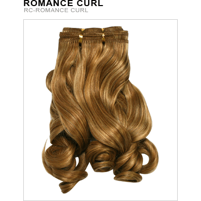 Unique's Human Hair Romance Curl 14 Inch Curly Hairpiece - Choose Color