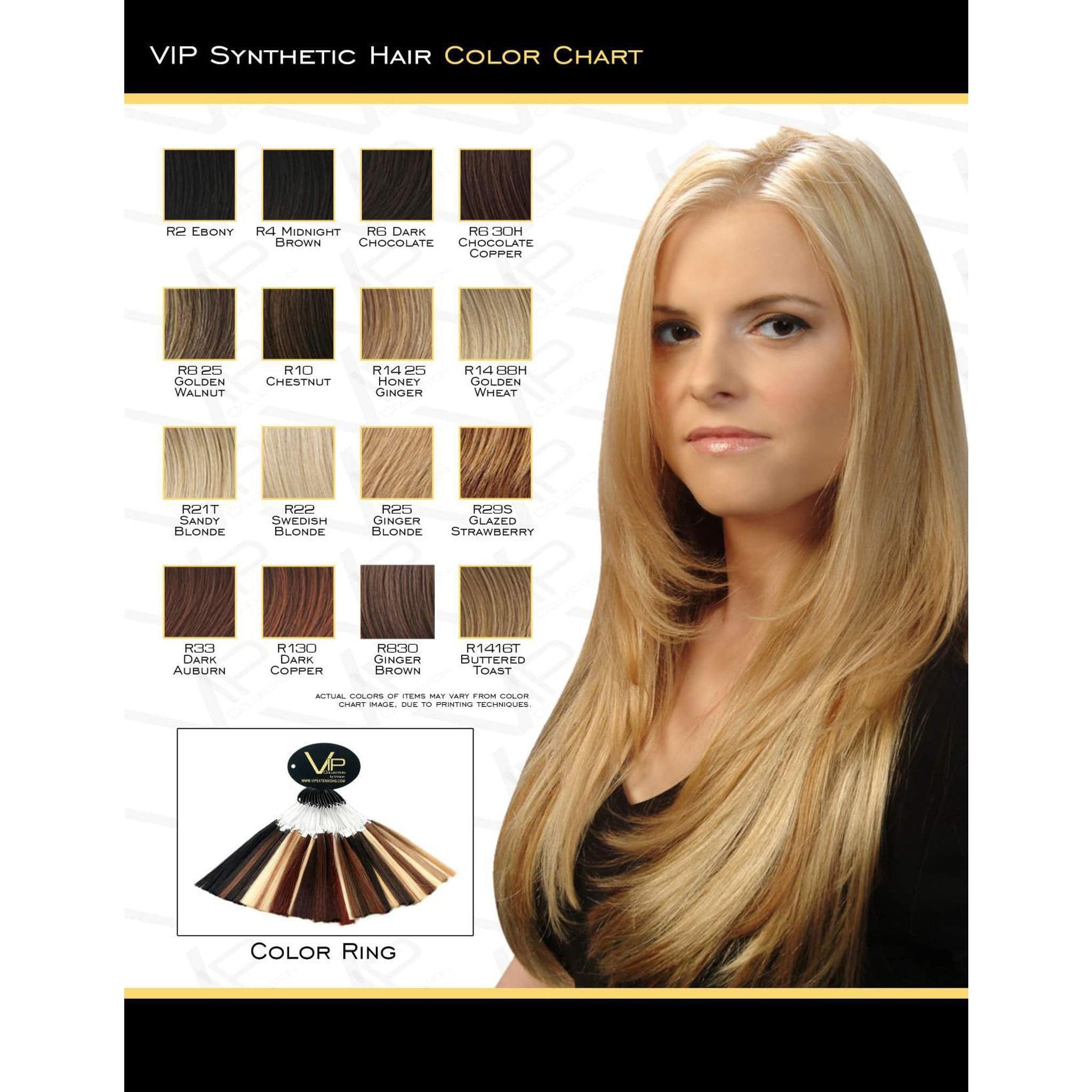 VIP Collection Synthetic Wig Violet Style - Choose Color