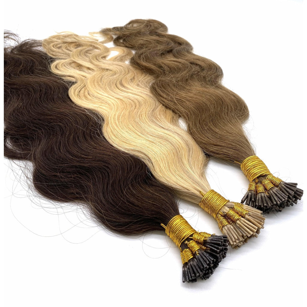 VIP I-Tip System Wavy 18" Hair Extensions - Choose Color