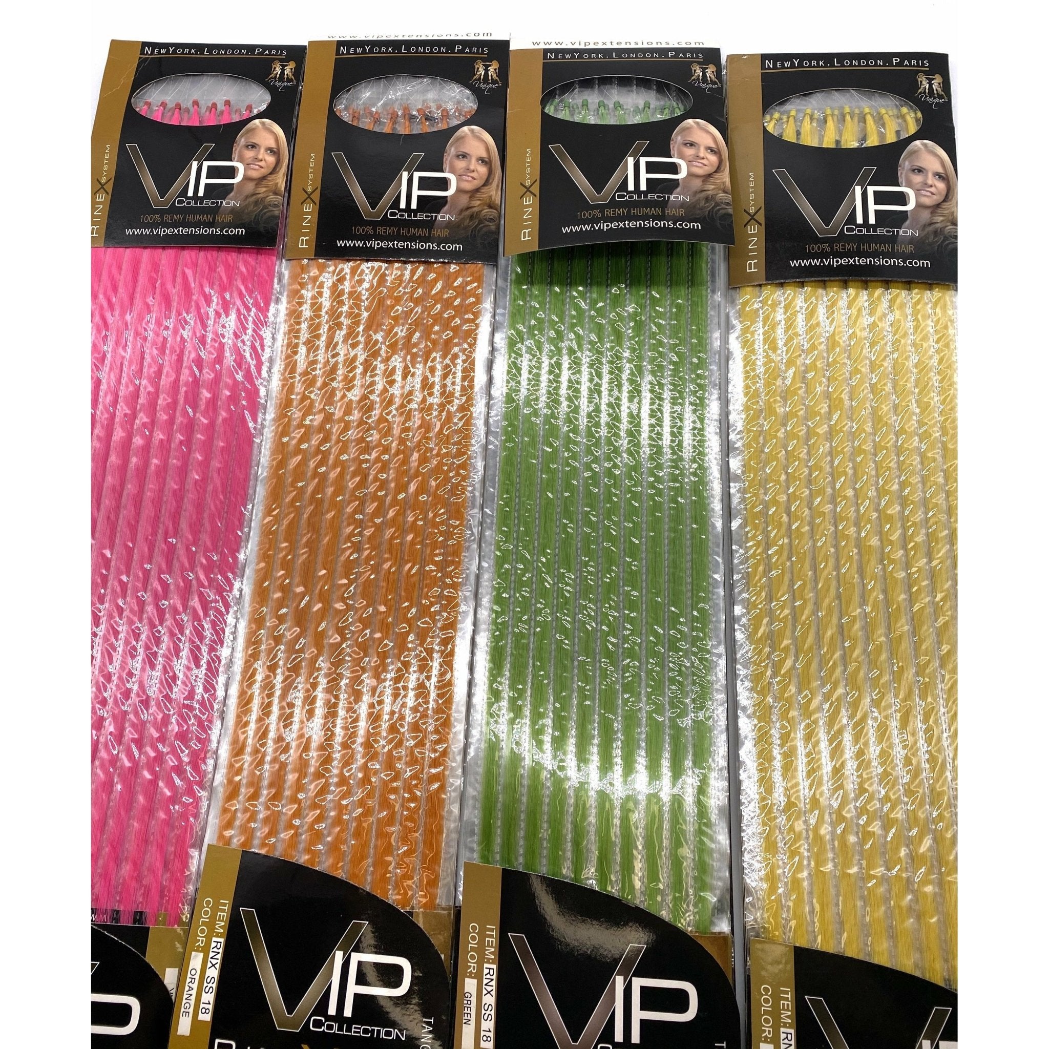 VIP RineX System Straight 18" Hair Extensions - Choose Color