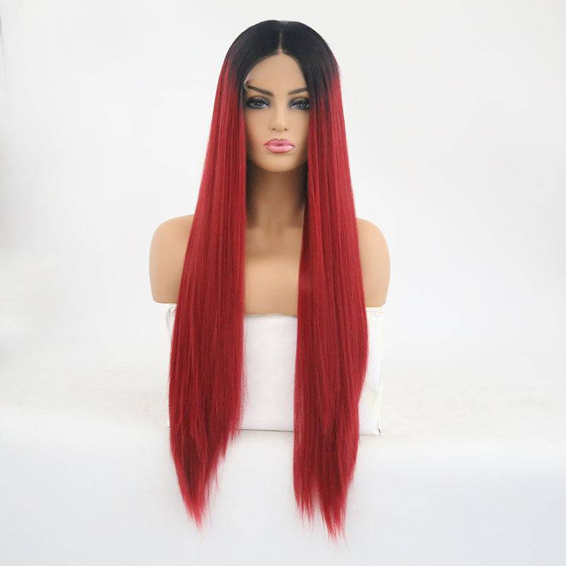 VIP Extensions Synthetic Lace Front Wig 24" Color 1BT130M NWT Hairpiece