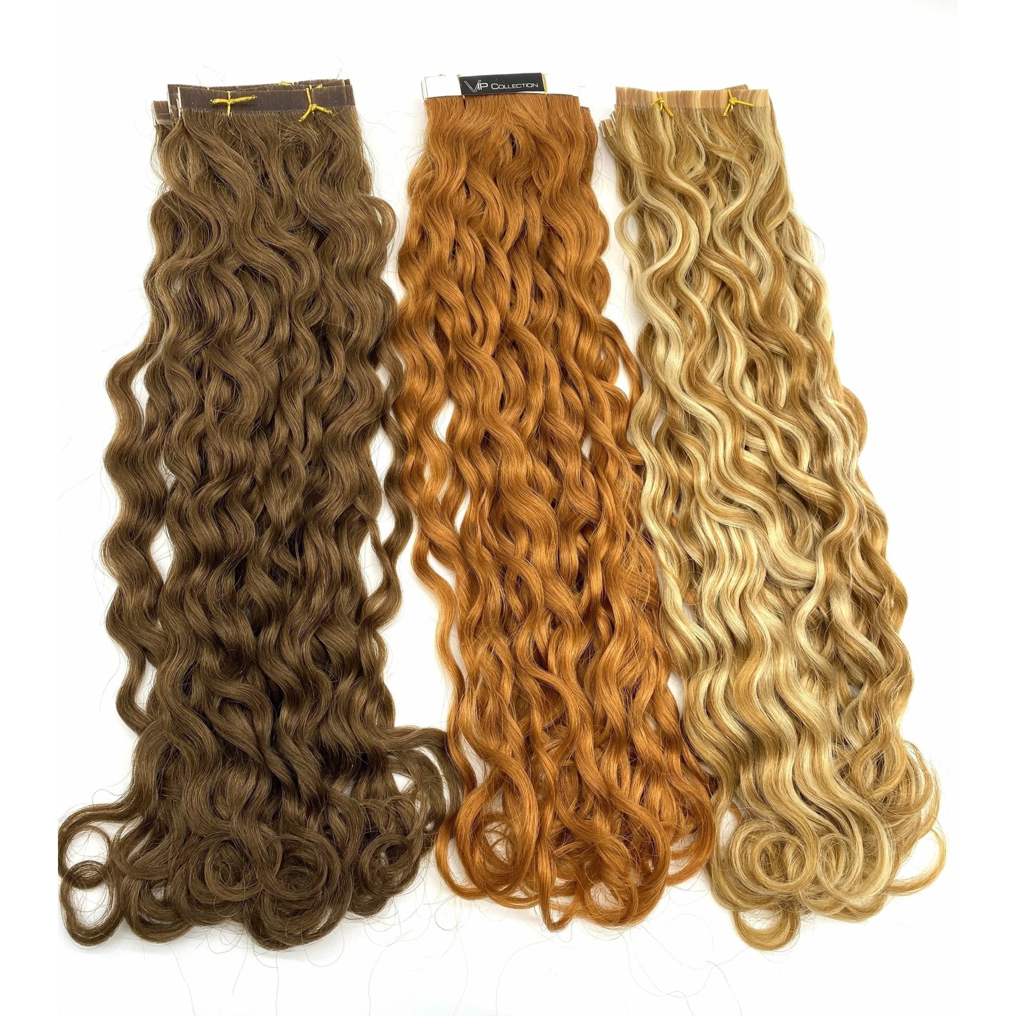VIP TapeX System Tape In Hair Extensions French Wave 18" - Choose Color