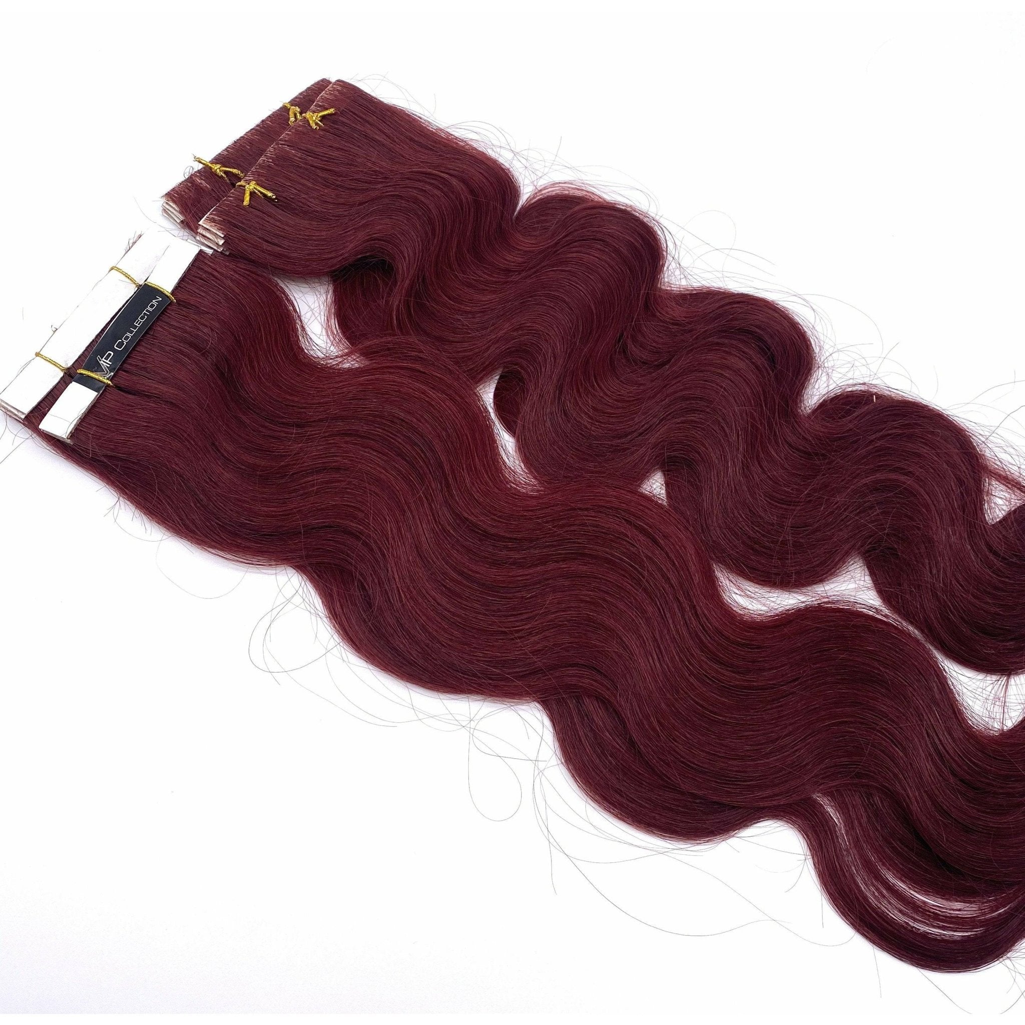 VIP TapeX System Tape In Hair Extensions Wavy 18" - Choose Color