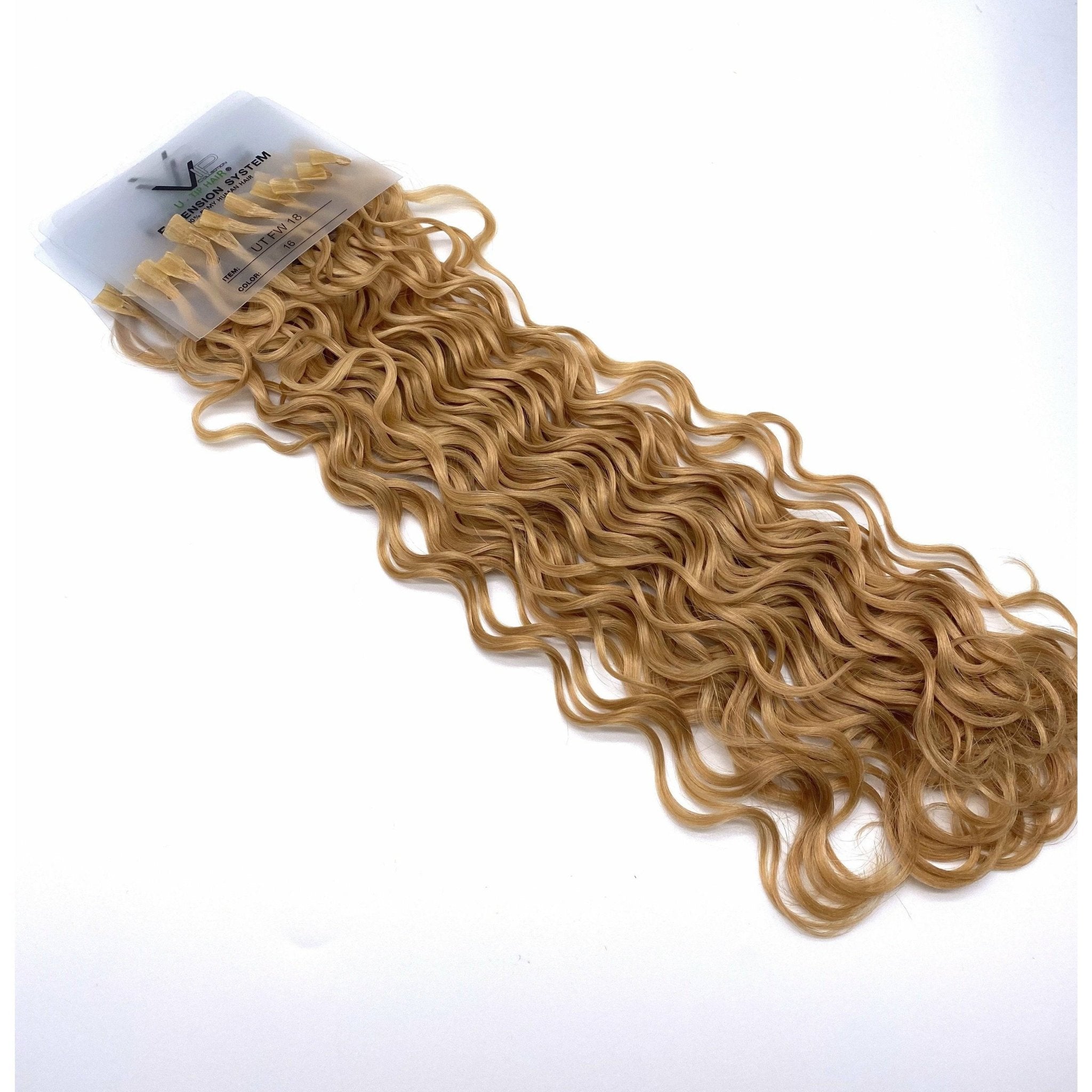 VIP U-Tip System Curly 18" Hair Extensions - Choose Color